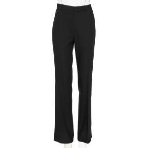 Ralph Lauren Black Wool Crepe Formal Pants M 