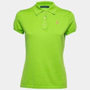 Ralph Lauren Lime Green Knit Polo T-Shirt M