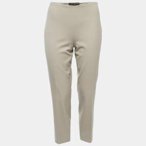 Pre Owned Ralph Lauren Beige Stretch Wool Slim Fit Pants M