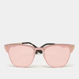 Ray-Ban Metallic Pink Blazed Clubmaster Aviator Sunglasses