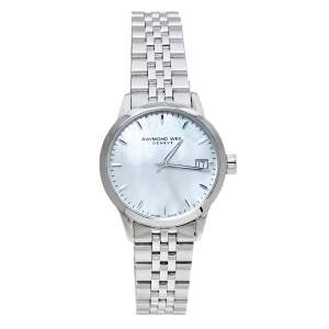 Raymond Weil Mother Of Pearl Stainless Steel Freelancer Women's Wristwatch 33.50 mm