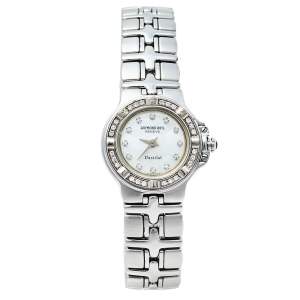 Raymond Weil Mother Of Pearl Stainless Steel Diamonds Parsifal Mini 9691 Women's Wristwatch 21 mm