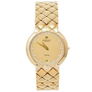 Raymond Weil Champagne 18K Gold Electroplated Gloria Quartz Women's Wristwatch 32MM