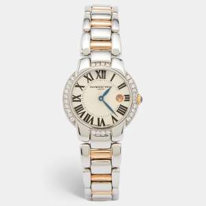 Raymond Weil Silver Two-Tone Stainless Steel Diamond Jasmine 5229-S5S-00659 Women's Wristwatch 29 mm