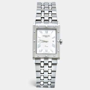 Raymond Weil Silver Stainless Steel Tango 5381-ST-00658 Unisex Wristwatch 28 mm 