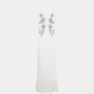 مملوكة مسبقًا Rebecca Vallance White Embellished Bridal Lucilla Gown XS
