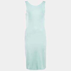 RED Valentino Green Jersey Sleeveless Short Dress S
