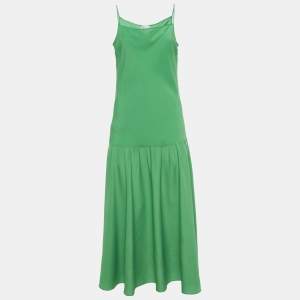 RED Valentino Red Crepe Drop-Waist Maxi Dress L