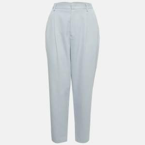RED Valentino Light Blue Cotton Blend Formal Trousers M