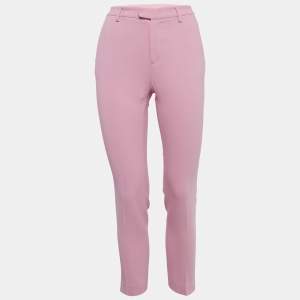 Pre Owned RED Valentino Pink Crepe Regular Fit Trouser XS