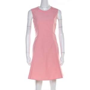 RED Valentino Rose Pink Cotton Blend Sleeveless Sheath Dress M