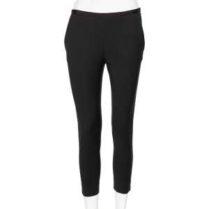 RED Valentino Black Wool Cropped Formal Pants S