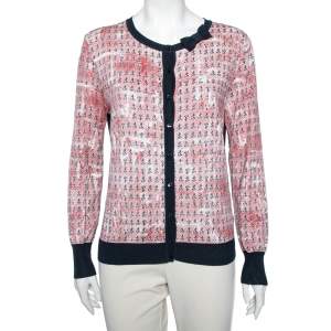 RED Valentino Multicolor Cotton Anchor Printed Sweater XL