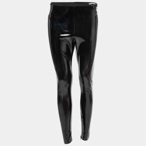 RED Valentino Black Faux Leather Leggings XS