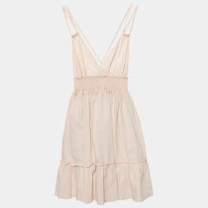 RED Valentino Light Pink Cotton Strappy Mini Dress XS
