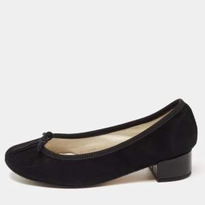 Repetto Black Suede Lili Flats Size 36.5