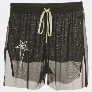 Pre Owned شورت ريك أوينز مع تشامبيون شفاف تول أسود مقاس ميديم (متوسط)