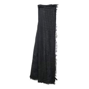 مملوكة مسبقًا Roberto Cavalli Black Animal Patterned Modal Jacquard Square Scarf