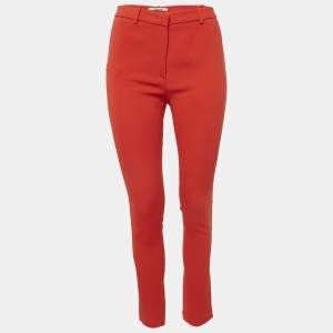 Roberto Cavalli Orange Crepe Trousers S
