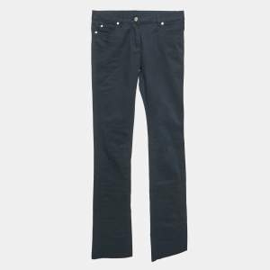 Roberto Cavalli Navy Blue Cotton Skinny Pants S
