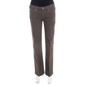 Roberto Cavalli Grey Denim Regular Fit Low Waist Jeans M 