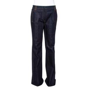 مملوكة مسبقًا Roberto Cavalli Indigo Dark Wash Denim Flared Jeans M