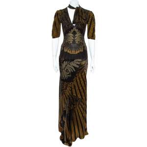 Roberto Cavalli Multicolor Prink Top and Skirt Set S