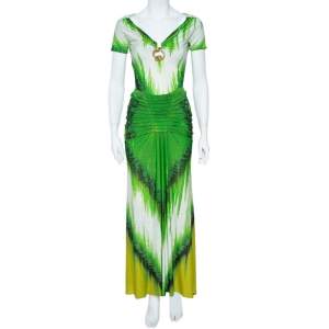 Pre Owned Roberto Cavalli  Multicolor Knit Skirt and Top Set S