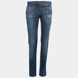 Pre Owned Roberto Cavalli Blue Denim Jeans S Waist 30"