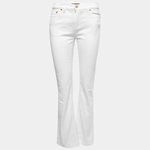 Roberto Cavalli White Denim Flared Jeans L Waist 30"