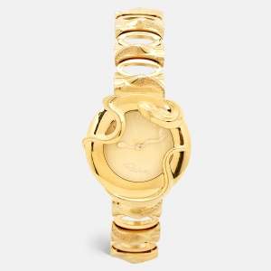 Roberto Cavalli Gold-Plated Stainless Steel Snake SWL006 Women's Wristwatch 37 mm