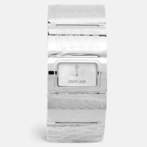 Roberto Cavalli Mother of Pearl Stainless Steel Pavon R7253117515 Women's Wristwatch 38 mm