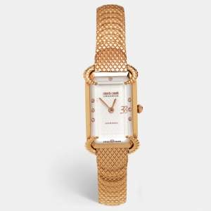 Roberto Cavalli By Franck Muller Silver Stainless Steel Diamonds 2L003 Women's Wristwatch 21 mm
