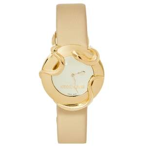 Roberto Cavalli Gold Plated Stainless Steel Snake 7251165817 Women's Wristwatch 38 mm