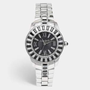 Roberto Cavalli Black Stainless Steel Tempus Fugit R7253147525 Women's Wristwatch 37 mm