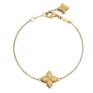 Roberto Coin Princess Flower 18k Yellow Gold Bracelet