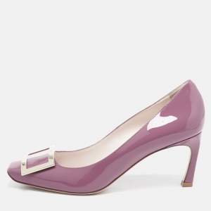Roger Vivier Pink Patent Leather Belle Vivier Pumps Size 39