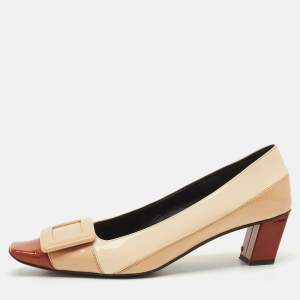 Roger Vivier Multicolor Patent Leather Belle Pumps Size 36.5