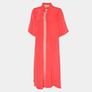Pre Owned Roksanda Ilincic Orange Silk Dress S