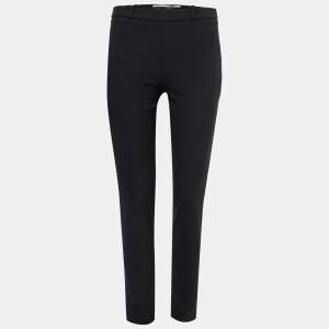 Roland Mouret Black Wool Crepe Tailored Trousers S