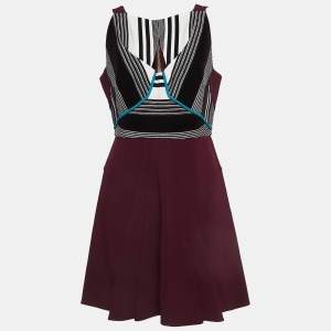 Roland Mouret Purple Stretch Double Crepe Derya Dress L
