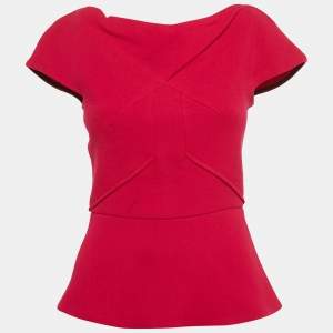 Roland Mouret Pink Wool Top M