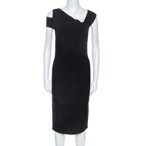 Roland Mouret Black Stretch Elsom Bodycon Dress M