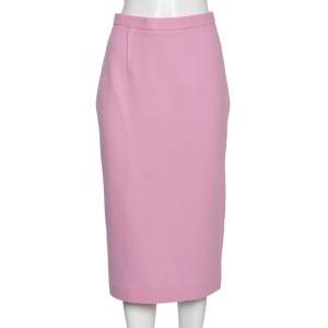 Roland Mouret Lilac Wool Crepe Pencil Skirt M