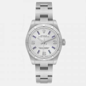 Rolex Nondate Silver Dial Oyster Bracelet Steel Ladies Watch 26.0 mm