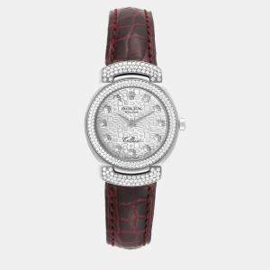 Rolex Cellini Cellissima White Gold Anniversary Diamond Dial Ladies Watch 6673