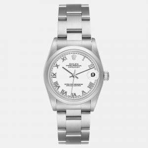 Rolex Datejust 31 Midsize White Roman Dial Steel Ladies Watch 78240  