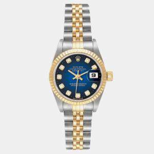 Rolex Datejust Vignette Diamond Dial Steel Yellow Gold Ladies Watch 26 mm