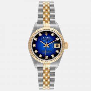 Rolex Datejust Vignette Diamond Dial Steel Yellow Gold Ladies Watch 26 mm