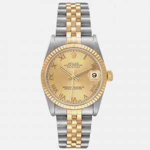 Rolex Datejust Midsize Steel Yellow Gold Ladies Watch 78273